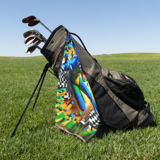 Serviette De Golf Lizard Dinosaur (Vert)