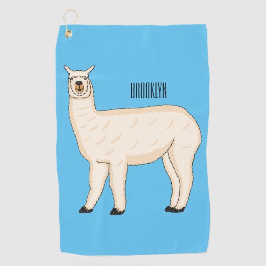 Serviette De Golf Llama (Devant)