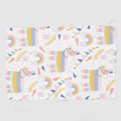 Serviette De Golf Llama Fiesta Festive Motif (Horizontal)