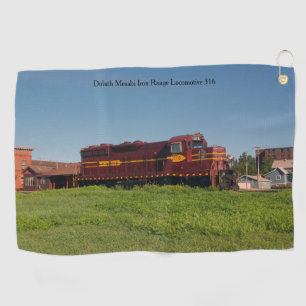Serviette De Golf Locomotive 316 de chaîne de fer de Duluth Mesabi