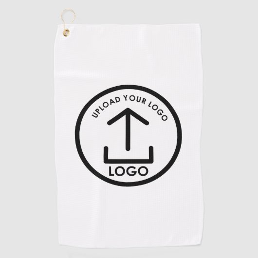 Serviette De Golf Logo d'affaires professionnel simple et moderne bl (Devant)