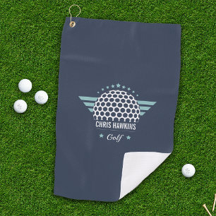 Serviette De Golf Logo de balle de golf personnalisé