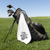 Serviette De Golf Logo de golf (Vert)