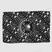 Serviette De Golf Logo de golf design personnalisé (Horizontal)