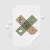 Serviette De Golf Logo de golf personnalisé (En situation)