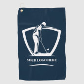 Serviette De Golf Logo de la Marine Tournoi Swag (Devant)