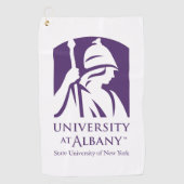 Serviette De Golf Logo de l'Université d'Albany (Devant)