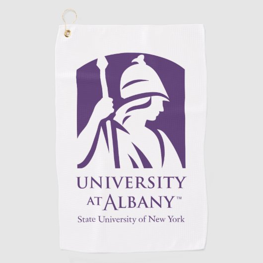 Serviette De Golf Logo de l'Université d'Albany (Devant)