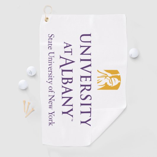 Serviette De Golf Logo de l'Université d'Albany (En situation)