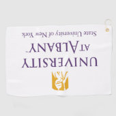 Serviette De Golf Logo de l'Université d'Albany (Horizontal)