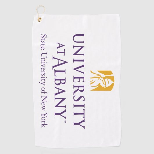 Serviette De Golf Logo de l'Université d'Albany (Devant)