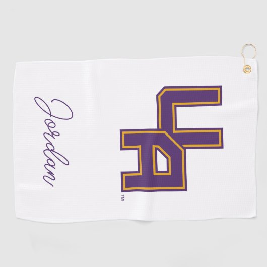 Serviette De Golf Logo de l'Université d'Albany Initials (Horizontal)