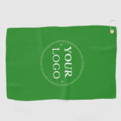 Serviette De Golf Logo d'entreprise Brandé Forest Green (Horizontal)