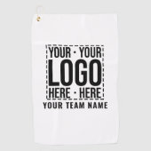 Serviette De Golf Logo d'entreprise personnalisé Entreprise Cool mod (Devant)