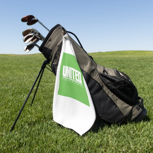 Serviette de golf Logo des Laboratoires Unis (Vert)