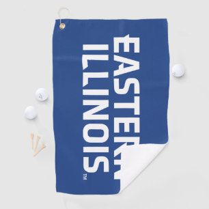Serviette De Golf Logo du mot-symbole de l'Université Eastern Illino