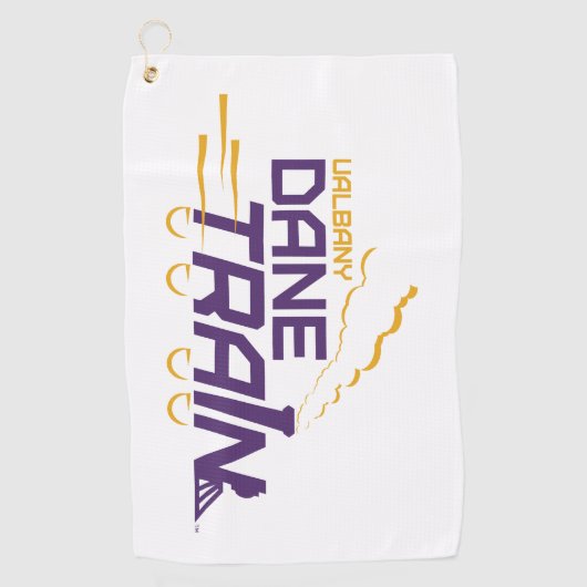 Serviette De Golf Logo du train UAlbany Dane (Devant)