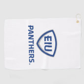 Serviette De Golf Logo Eastern Illinois Panthers Shield & Wordmark (Horizontal)