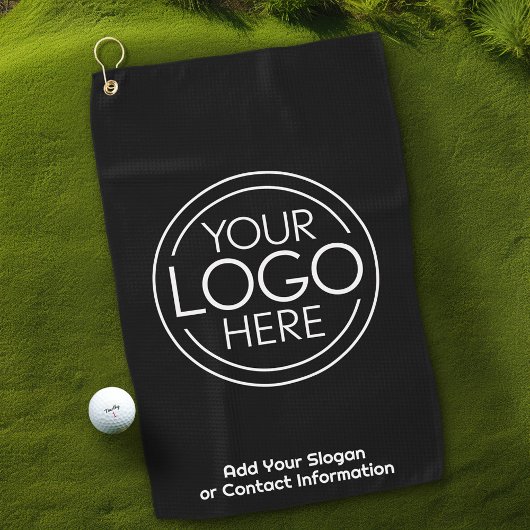 Serviette De Golf Logo Office Business de base avec informations de 