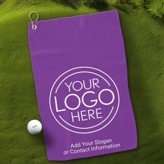 Serviette De Golf Logo Office Business de base avec informations de 