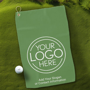 Serviette De Golf Logo Office Business de base avec informations de 