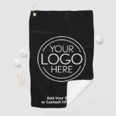 Serviette De Golf Logo Office Business de base avec informations de  (En situation)