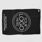 Serviette De Golf Logo Office Business de base avec informations de  (Horizontal)