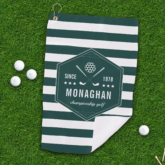 Serviette De Golf Logo personnalisé du club de golf