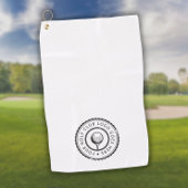 Serviette De Golf Logo personnalisé du club de golf
