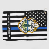 Serviette De Golf Logo personnalisé du service de police Police (Horizontal)