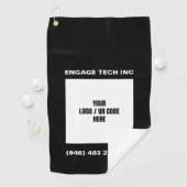 Serviette De Golf Logo photo personnalisée Marque Code QR (En situation)