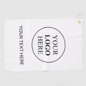 Serviette De Golf Logo Promotionnel Personnalisé – Aucune Commande M (Horizontal)
