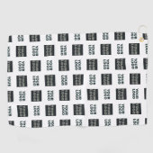 Serviette De Golf Logo simple à répétition 2 | Blanc (Horizontal)