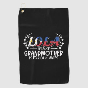 Serviette De Golf Lola - Citation de la grand-mère Philippines Old L