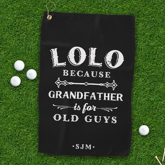 Serviette De Golf Lolo | Grand-père est pour les vieux