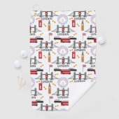 Serviette De Golf London England Queens Guard Motif anglais (En situation)