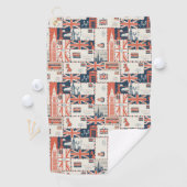 Serviette De Golf London Post Golf Towel (En situation)