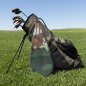 Serviette De Golf Loup européen (Vert)