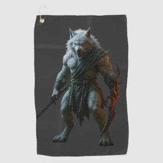 Serviette De Golf Loup-garou arctique