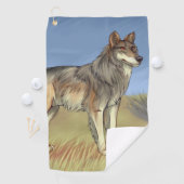 Serviette De Golf Loup mexicain (En situation)