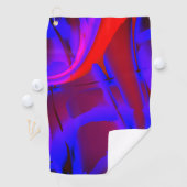 Serviette De Golf Loupe découpée de peinture numérique sur vin (En situation)