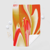 Serviette De Golf Love and Gold Abstrait 3D Rainbowart (En situation)