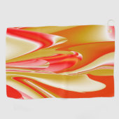 Serviette De Golf Love and Gold Abstrait 3D Rainbowart (Horizontal)