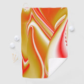 Serviette De Golf Love and Gold Abstrait 3D Rainbowart (En situation)