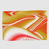 Serviette De Golf Love and Gold Abstrait 3D Rainbowart (Horizontal)