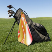 Serviette De Golf Love and Gold Abstrait 3D Rainbowart (Vert)
