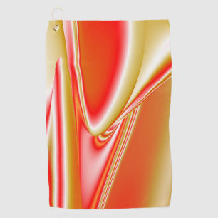 Serviette De Golf Love and Gold Abstrait 3D Rainbowart