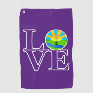 Serviette De Golf Love Disk Golf Basket Golf Towne