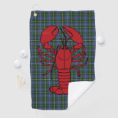 Serviette De Golf Love Halifax Nouvelle-Écosse tartan homard serviet (En situation)