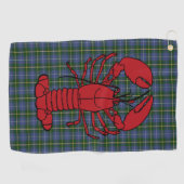 Serviette De Golf Love Halifax Nouvelle-Écosse tartan homard serviet (Horizontal)
